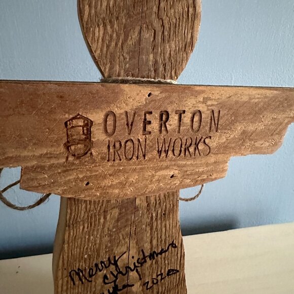 Overton Iron Works | Reclaimed Barnwood Angel | Handmade South Carolina - Picture 4 of 7